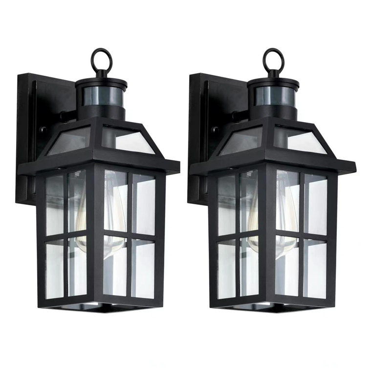 17 Stories Bostock Modern 13" Motion Sensor Aluminum Outdoor Wall ...